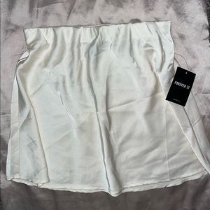 NEW satin mini skirt.